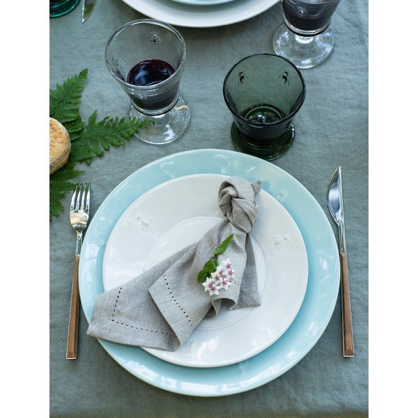 Farfurie crem pentru desert  din gresie ø 21 cm Abeille – La Rochére-image-1