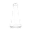 Lustră albă LED cu intensitate reglabilă cu abajur din metal ø 46 cm Cardona – Trio