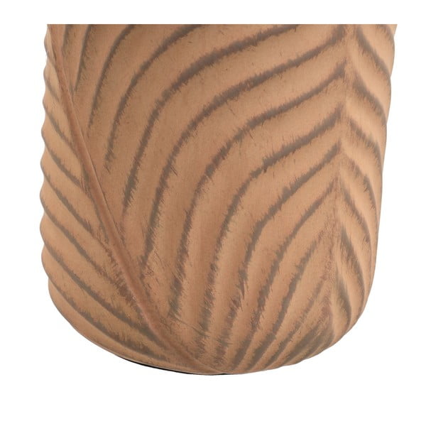 Veioză cărămizie/crem cu abajur textil (înălțime 39 cm) – Casa Selección-image-4