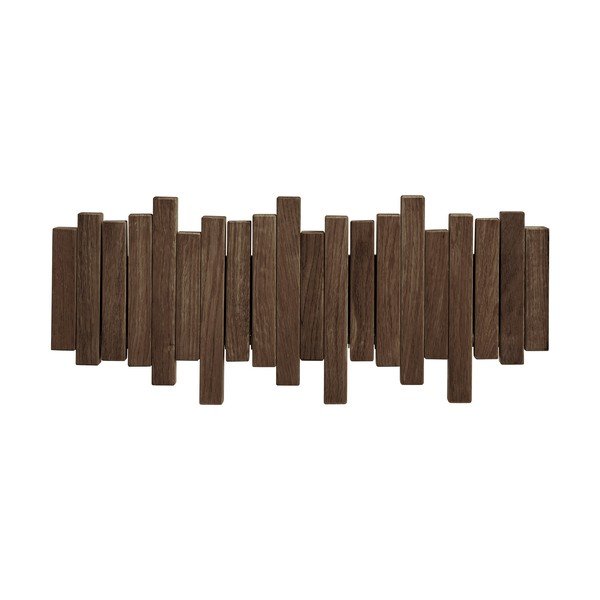 Cuier de perete maro închis din lemn de stejar 40 cm Caltra – House Nordic-image-4