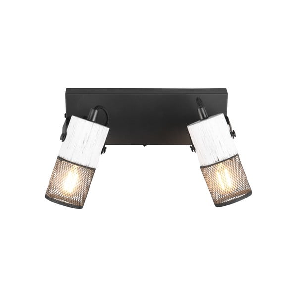 Aplică de perete neagră-albă ø 9 cm Tosh – Trio-image-2