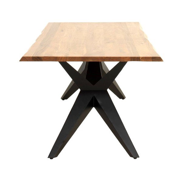Masă de dining cu blat din lemn de acacia 100x200 cm Ligero – Geese-image-2