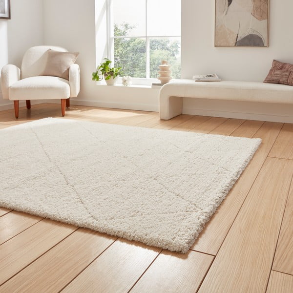 Covor crem 160x230 cm Ideal Shaggy – Think Rugs-image-2