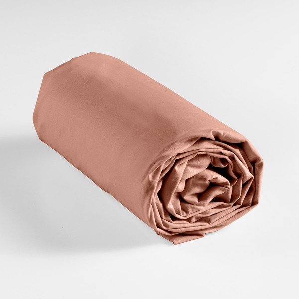 Cearceaf somon din bumbac cu elastic 180x200 cm Lina – douceur d'intérieur-image-3