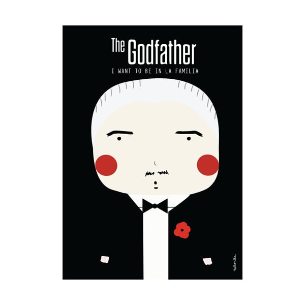 Poster NiñaSilla Godfather, 21 x 42 cm