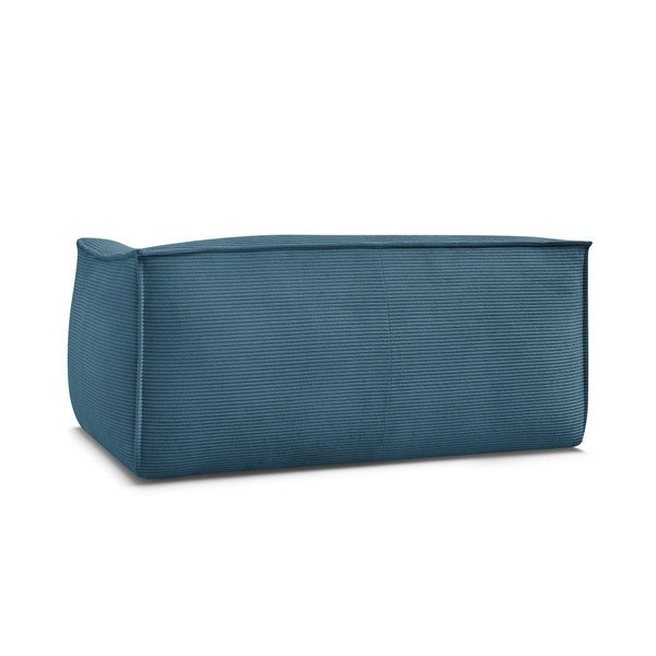 Canapea albastră cu tapițerie din catifea reiată  170 cm Giorgia – Bobochic Paris-image-4