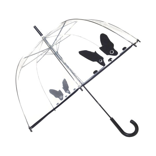 Umbrelă transparentă rezistentă la vânt Ambiance Birdcage Dog, ⌀ 84 cm