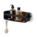 Raft pentru baie negru autoadeziv din plastic Flex Adhesive – Umbra