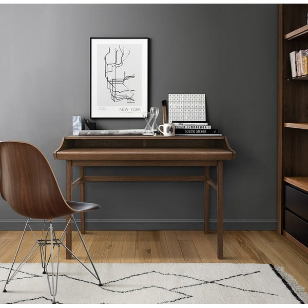 Birou cu blat de lucru retractabil Woodman Carteret, lățime 115 cm-image-1