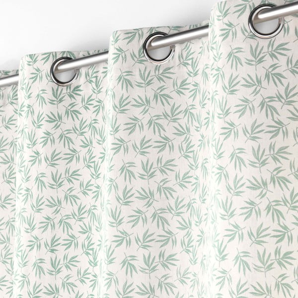 Draperie albă/verde 140x240 cm Maddy – douceur d'intérieur-image-1