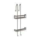 Raft de baie de agățat cu două nivele Metaltex Origin, negru