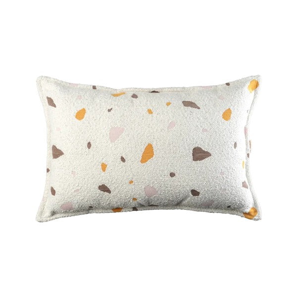 Pernă decorativă pentru copii crem bouclé/chenille Terrazzo Bolster – Wigiwama