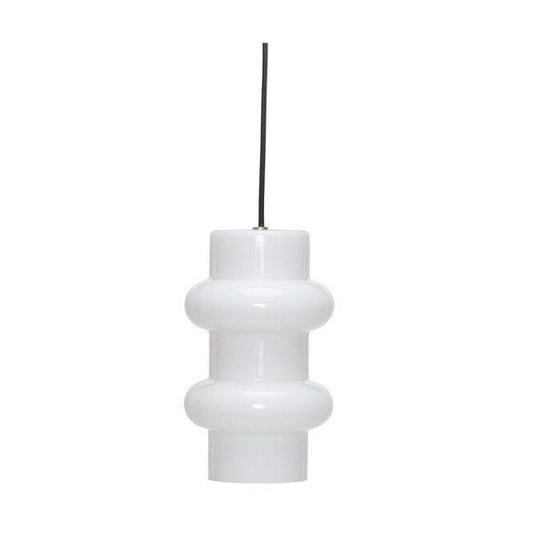 Lustră albă din sticlă ø 15 cm Pilule – Hübsch