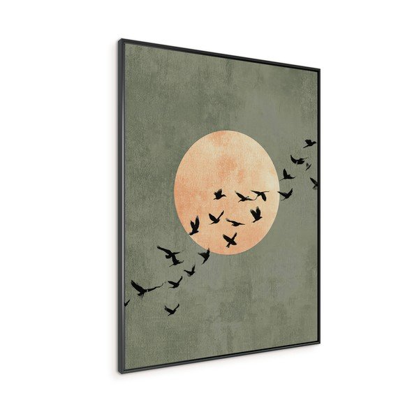 Tablou cu ramă imprimat 60x80 cm Midnight Flight – Styler-image-1