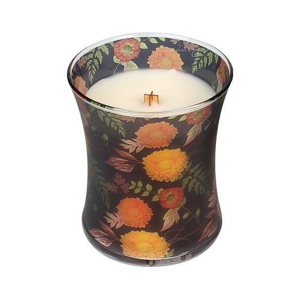 Lumânare parfumată WoodWick Crizantemă, 275 g, 60 ore