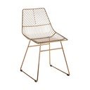 Scaun de dining auriu din metal District – Premier Housewares