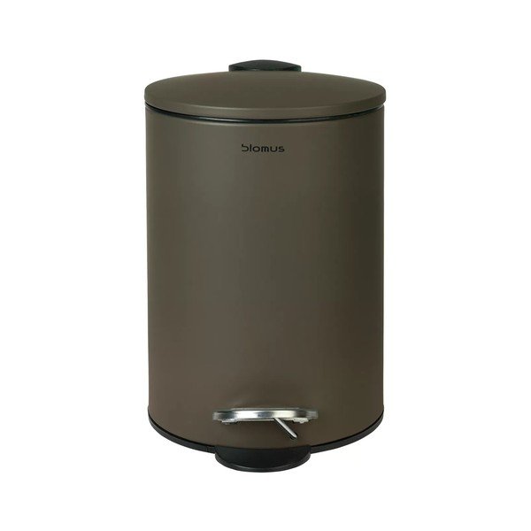 Coș de gunoi gri închis cu pedală din oțel 3 l Tubo – Blomus