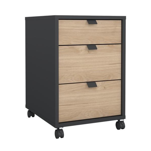 Dulap gri antracit/cu aspect de lemn de stejar 41x61 cm Sign – Tvilum-image-2