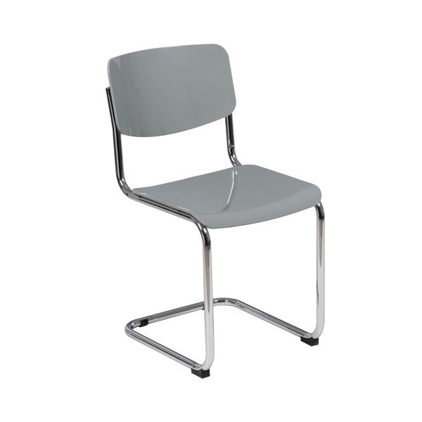 Scaune de dining gri 4 buc. Chrome – Ixia