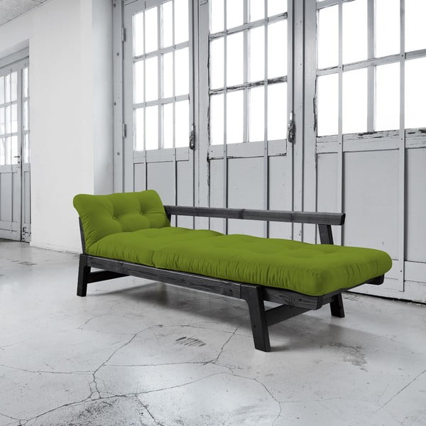  Canapea extensibilă Karup Step Black/Lime-image-3