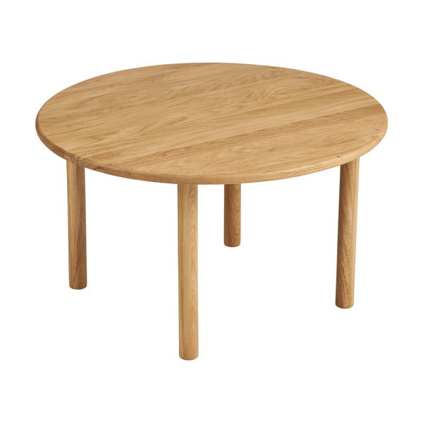 Măsuță de cafea în culoare naturală rotundă din lemn de stejar ø 70 cm Jena – House Nordic