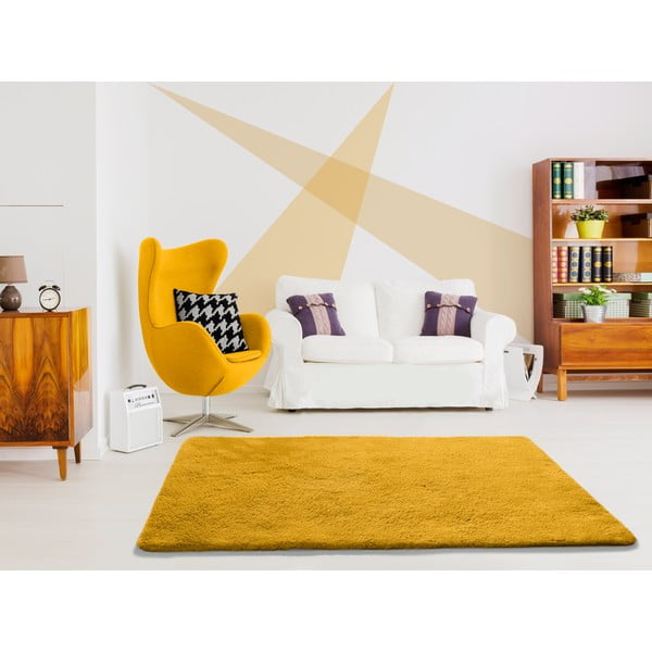 Covor Universal Alpaca Liso, 60 x 100 cm, portocaliu-image-1