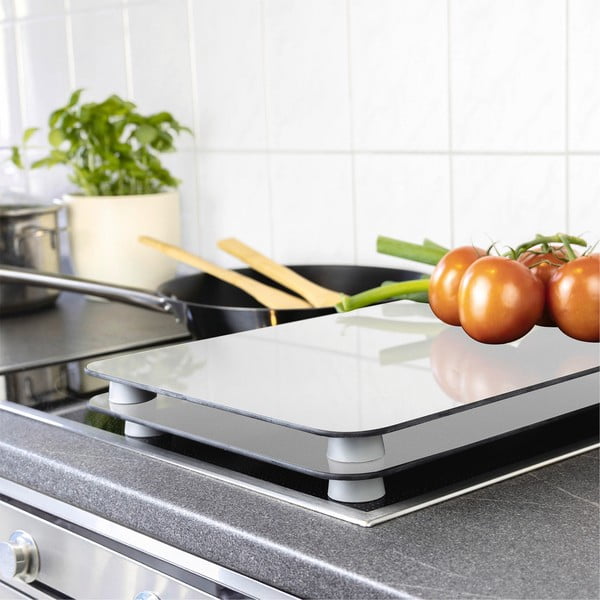 Set 2 protecții din sticlă pentru aragaz Wenko Universal Silver-image-1