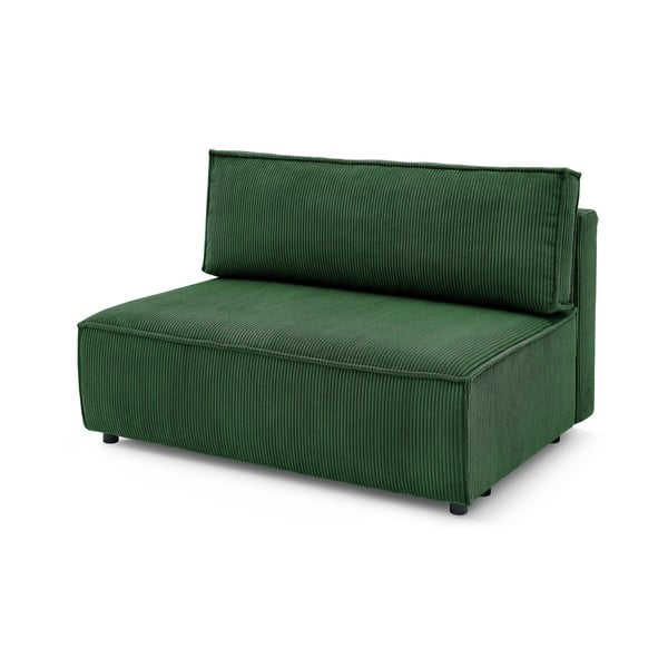 Modul pentru canapea verde cu tapițerie din catifea reiată  (de mijloc) Nihad modular – Bobochic Paris