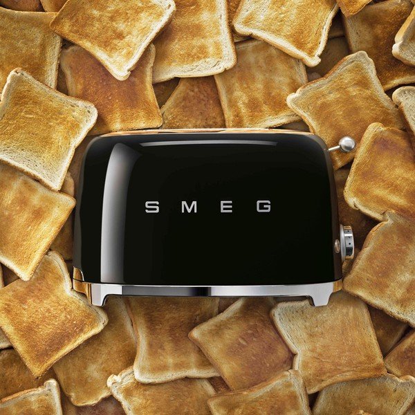 Prăjitor de pâine negru Retro Style – SMEG-image-2