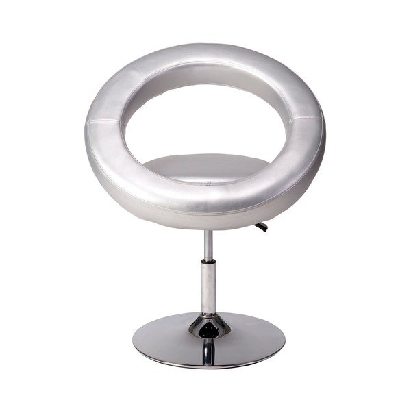 Scaun Mauro Ferretti Saturn, argintiu-image-1