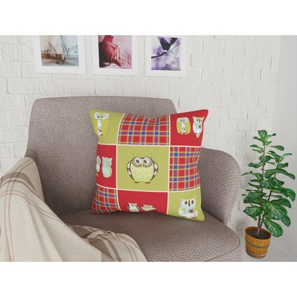 Față de pernă cu amestec din bumbac Vitaus Bunna, 43 x 43 cm-image-1