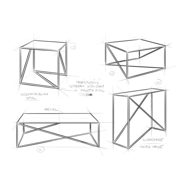 Masă de cafea CustomForm Memo, 100 x 100 cm, alb-image-3