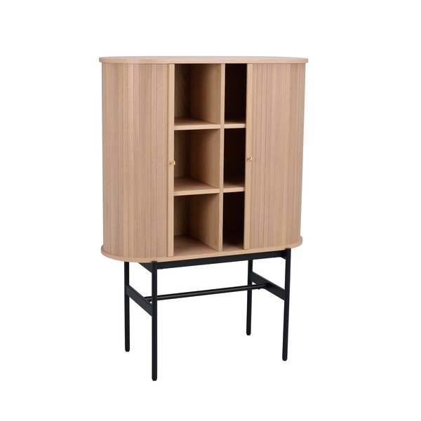 Dulap în culoare naturală cu aspect de lemn de stejar 102x146 cm Haddington – Rowico-image-3