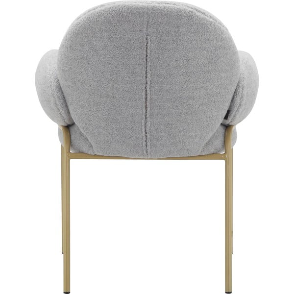 Set de scaune de sufragerie gri deschis cu cotiere 2 buc. tapițat Iwama – Støraa-image-4