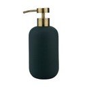 Dozator de săpun lichid gri antracit din ceramică 200 ml Lotus – Mette Ditmer Denmark