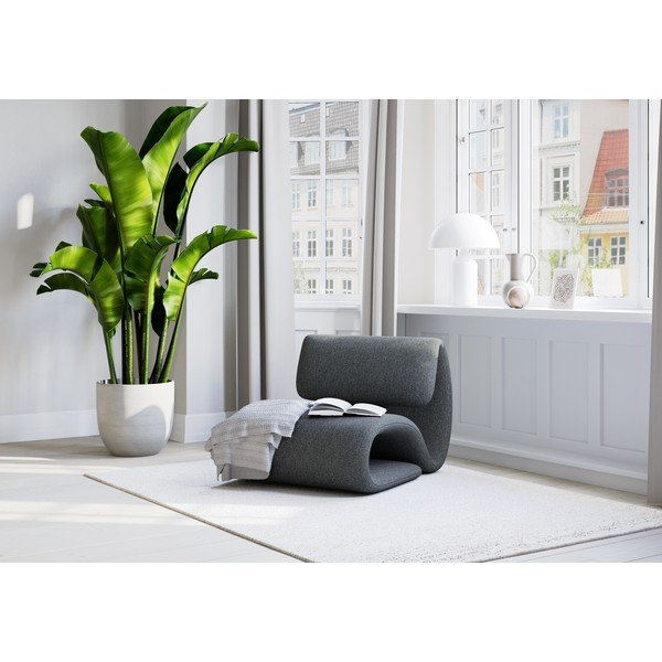 Fotoliu DAN-FORM Denmark Dubna, gri închis-image-1