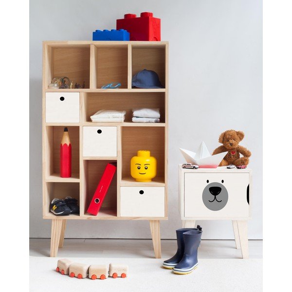 Noptieră din lemn pentru copii Little Nice Things Polar Bear-image-1
