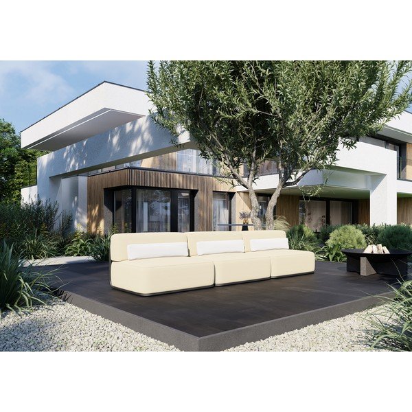 Canapea modulară de grădină bej 306 cm Straw – Sit Sit-image-3