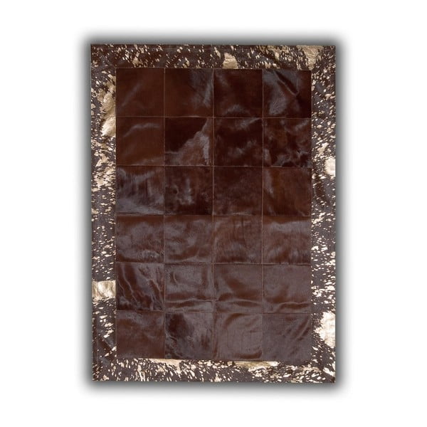 Covor din piele naturală Pipsa Bronze, 140 × 200 cm