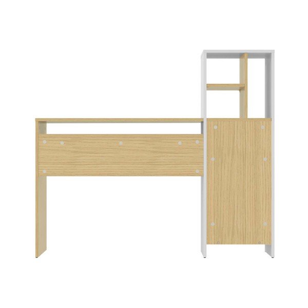 Birou cu blat cu aspect de lemn de stejar 130x50 cm Mitch TemaHome-image-2