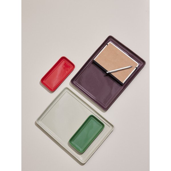 Tăvi decorative 2 buc. din ceramică 35x26 cm Amare – Hübsch-image-3