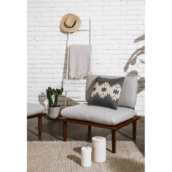 Pernă adecvată pentru exterior Fab Hab Miramar Gray, 42 x 42 cm, gri-image-2