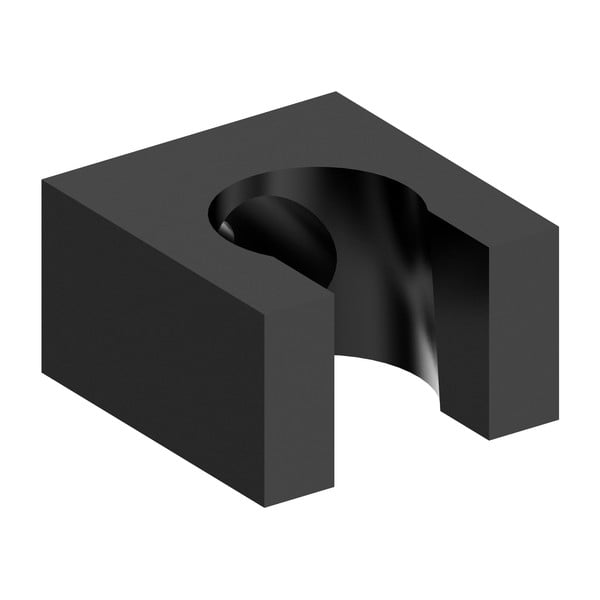 Suport pentru capul de duș negru mat din alamă – Sapho