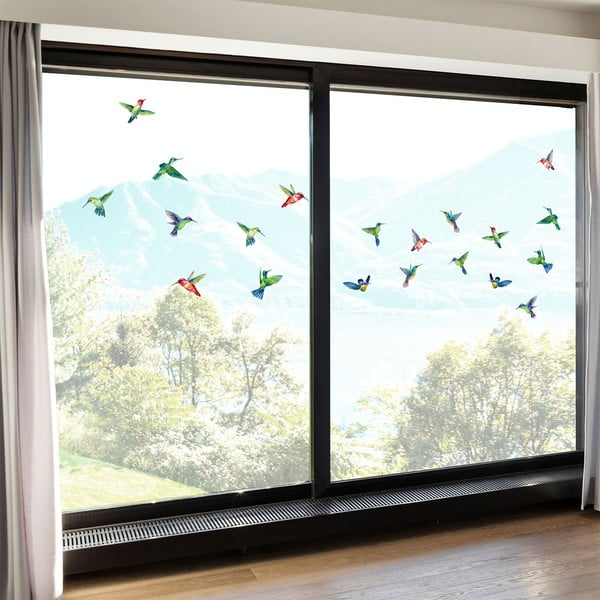 Autocolante pentru geam 20 buc. 40x60 cm Hummingbirds – Ambiance-image-4