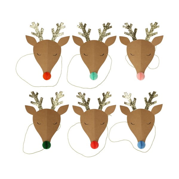 Pălării de petrecere în set de 6 Reindeer - Meri Meri