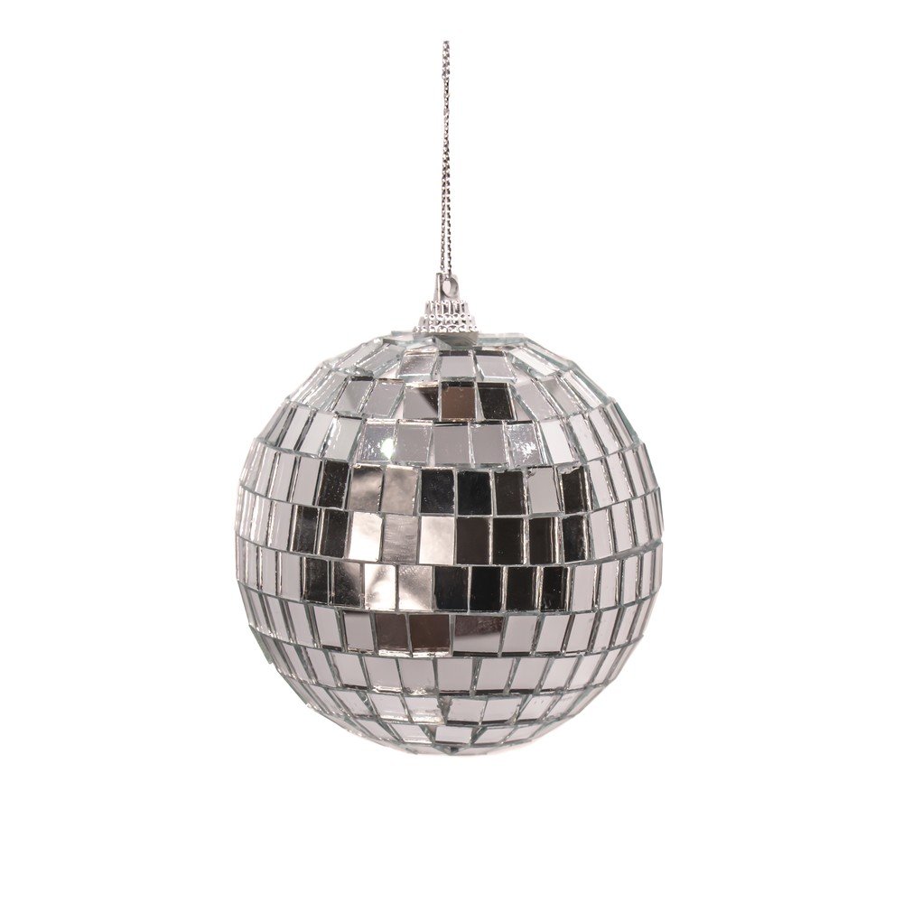 Ornament de Craciun din plastic 8 cm Mirror Ball – Sass & Belle