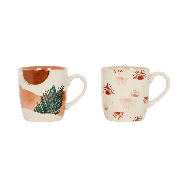 Căni 2 buc. din porțelan 300 ml Sweet Leaves – Sema