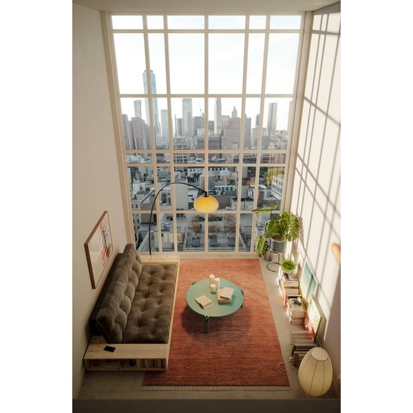 Măsuță de cafea verde rotundă din lemn masiv de pin ø 80 cm Sticks – Karup Design-image-4