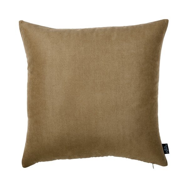 Față de pernă Mike & Co. NEW YORK Plain Collection, 45 x 45 cm, maro deschis