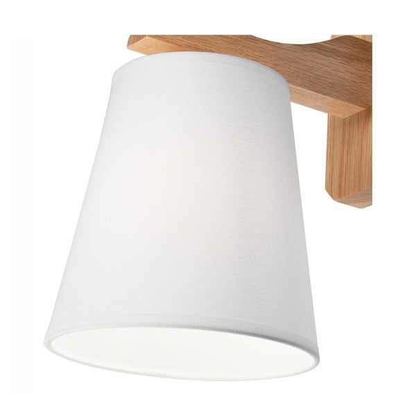 Aplică de perete albă/maro ø 16 cm Andreas – LAMKUR-image-4